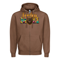 Chestnut fearless mom bear Zipper Hoodie - BarkalooDesign