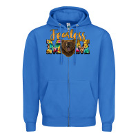 True Royal fearless mom bear Zipper Hoodie - BarkalooDesign