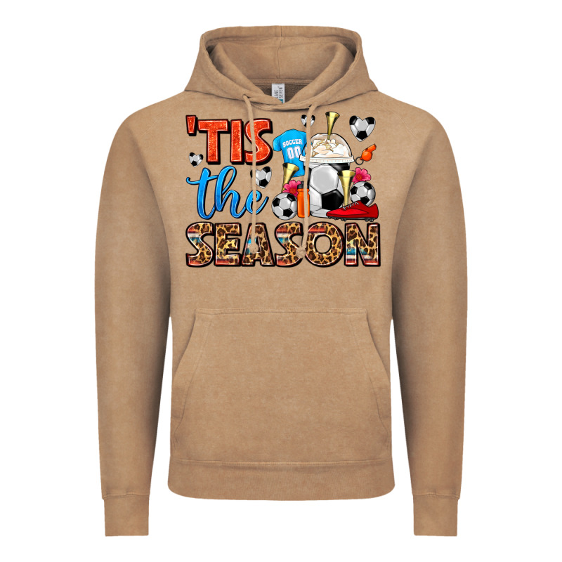 Tis The Season  Soccer  Frappe Coffee Vintage Hoodie by FaDigitalArtStudio | Teevron