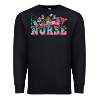 Black nurse with race and  equipment Premium Sweatshirt - AdoDesignShop