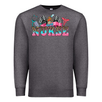 Charcoal Heather nurse with race and  equipment Premium Sweatshirt - AdoDesignShop