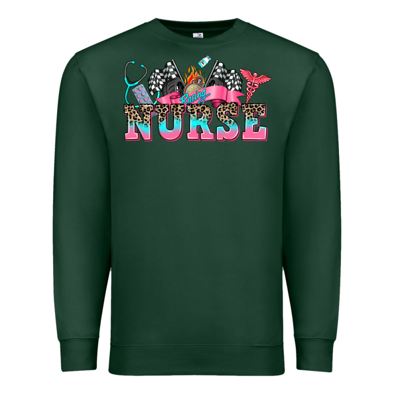 Nurse With Race And  Equipment Premium Sweatshirt by AdoDesignShop | Teevron