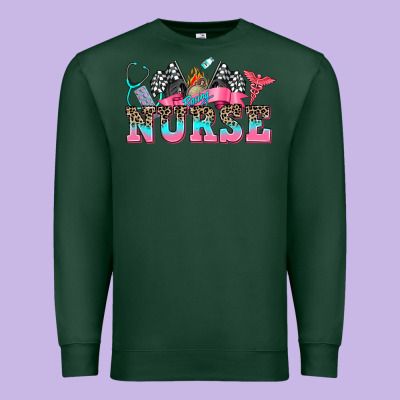 Nurse With Race And  Equipment Premium Sweatshirt Designed By Adodesignshop