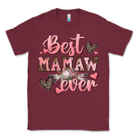 Burgundy best mamaw ever mother's day Classic Tee - CowGirlArtShop