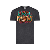 Vintage Black blessed american football mom lightbulb letters Vintage Tee - OliviaCreatesArt