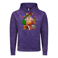 Cloud Purple Mexican Frappe With Cactus Sombrero And Maracas Vintage Hoodie - FaDigitalArtStudio