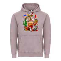 Vintage Zinc Mexican Frappe With Cactus Sombrero And Maracas Vintage Hoodie - FaDigitalArtStudio