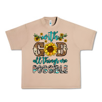 Burro with god all things are possible Urban Heavy Tee - OliviaCreatesArt