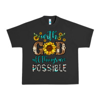 Pigment Black with god all things are possible Urban Heavy Tee - OliviaCreatesArt