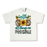 Pistachio with god all things are possible Urban Heavy Tee - OliviaCreatesArt