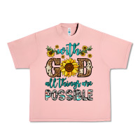 Salmon with god all things are possible Urban Heavy Tee - OliviaCreatesArt