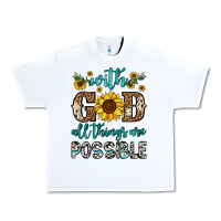 White with god all things are possible Urban Heavy Tee - OliviaCreatesArt