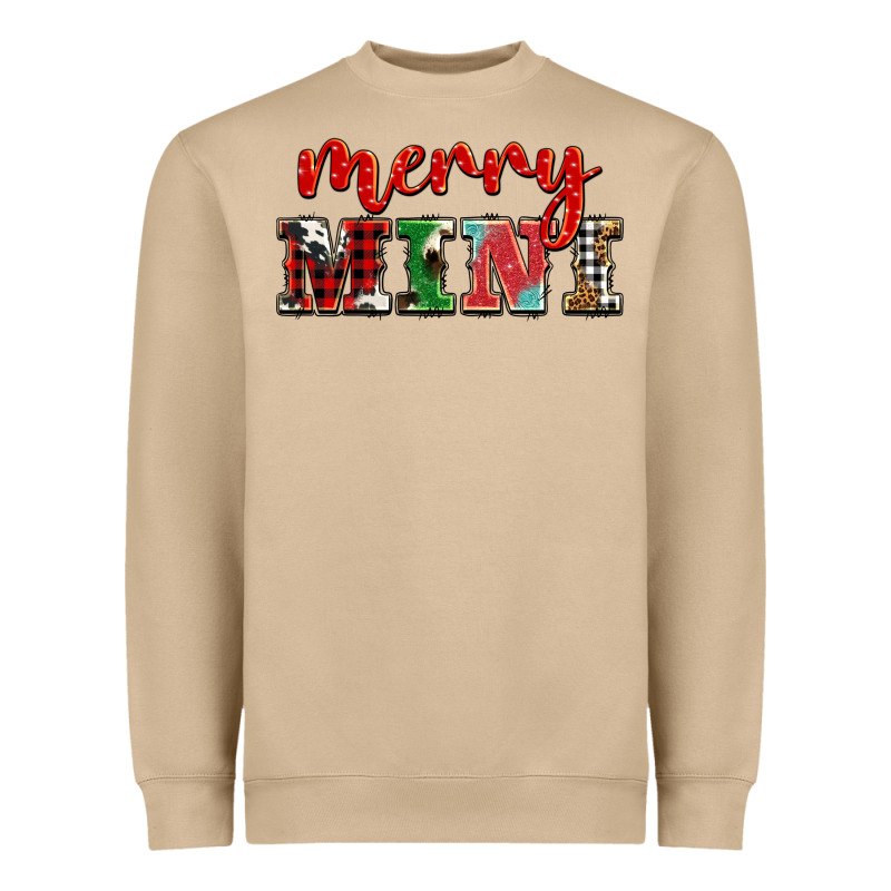 Christmas Merry Mini Heavyweight Sweatshirt by BarkalooDesign | Teevron