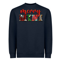 Navy christmas merry mini Heavyweight Sweatshirt - BarkalooDesign