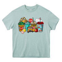 Arona school bus driver coffee cups Heavy Core Tee - NancyCooperArtShop