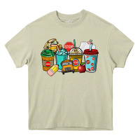 Mossy school bus driver coffee cups Heavy Core Tee - NancyCooperArtShop