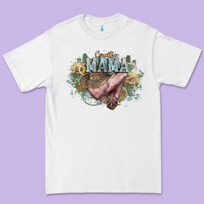 Country Mama Premium Tee Designed By Howdyjamesfarm