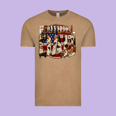 American Football Dad Vintage Tee Designed By Jasminsmagicworld