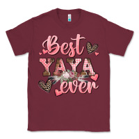Burgundy best yaya ever mother's day Classic Tee - CowGirlArtShop