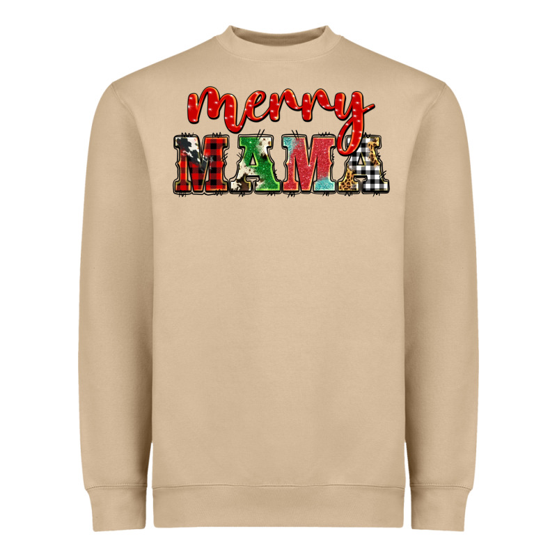 Christmas Merry Mama Heavyweight Sweatshirt by BarkalooDesign | Teevron
