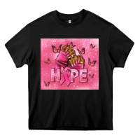 Black hope cancer nails Heavy Core Tee - NancyCooperArtShop