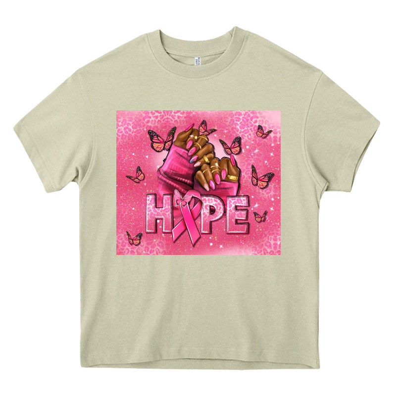 Hope Cancer Nails Heavy Core Tee by NancyCooperArtShop | Teevron
