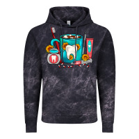 Cloud Black Dentist Coffee Vintage Hoodie - FaDigitalArtStudio