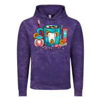 Cloud Purple Dentist Coffee Vintage Hoodie - FaDigitalArtStudio