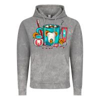 Cloud Rock Dentist Coffee Vintage Hoodie - FaDigitalArtStudio