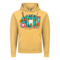 Vintage Mustard Dentist Coffee Vintage Hoodie - FaDigitalArtStudio