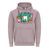 Vintage Zinc Dentist Coffee Vintage Hoodie - FaDigitalArtStudio