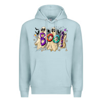 Blue Mist boo Premium Hoodie - CowhideDigitalArt