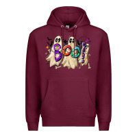 Burgundy boo Premium Hoodie - CowhideDigitalArt
