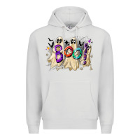 Dove Grey boo Premium Hoodie - CowhideDigitalArt