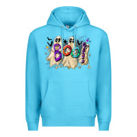 Ocean Blue boo Premium Hoodie - CowhideDigitalArt
