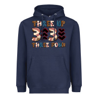 Navy three up three down Heavyweight Hoodie - AdoDesignShop