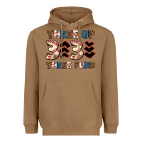 Toasted Coconut three up three down Heavyweight Hoodie - AdoDesignShop