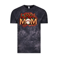 Cloud Black blessed baseball mom lightbulb letters Vintage Tee - OliviaCreatesArt
