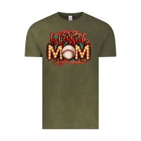 Vintage Olive blessed baseball mom lightbulb letters Vintage Tee - OliviaCreatesArt