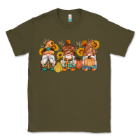 Fall Gnomes Pumpkin Sunflowers Classic Tee | Teevron