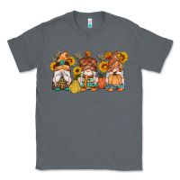 Charcoal Heather fall gnomes pumpkin sunflowers Classic Tee - Artiststas