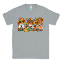 Heather Grey fall gnomes pumpkin sunflowers Classic Tee - Artiststas
