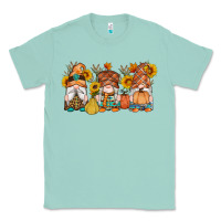 Seafoam fall gnomes pumpkin sunflowers Classic Tee - Artiststas