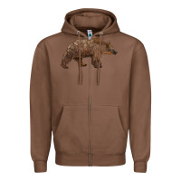 Chestnut bear Zipper Hoodie - BarkalooDesign