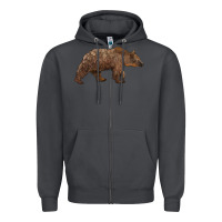 Smoke bear Zipper Hoodie - BarkalooDesign