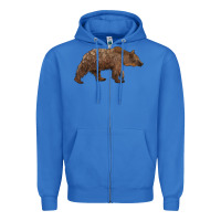 True Royal bear Zipper Hoodie - BarkalooDesign