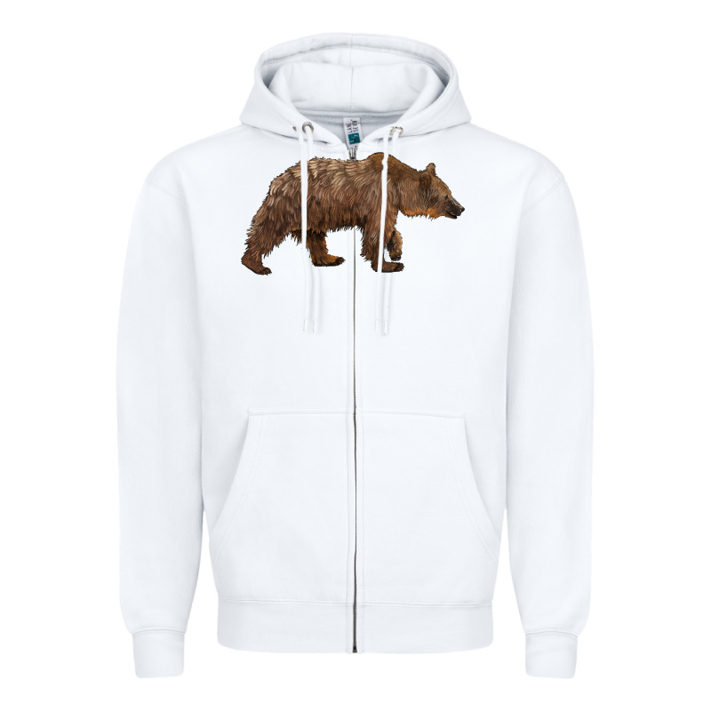 Bear Zipper Hoodie by BarkalooDesign | Teevron