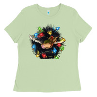 Matcha christmas black angus gnome Ladies Tee - CowGirlArtShop