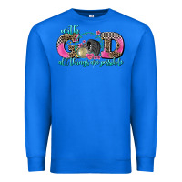 True Royal with god all things are possible race Premium Sweatshirt - AdoDesignShop