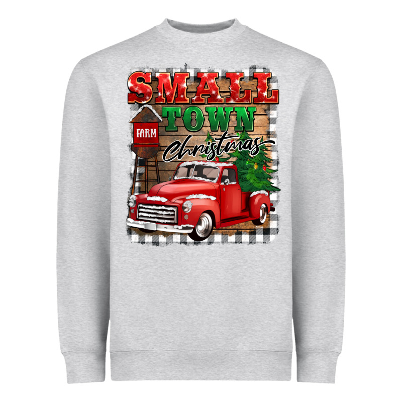 Small Town Christmas Heavyweight Sweatshirt by BarkalooDesign | Teevron